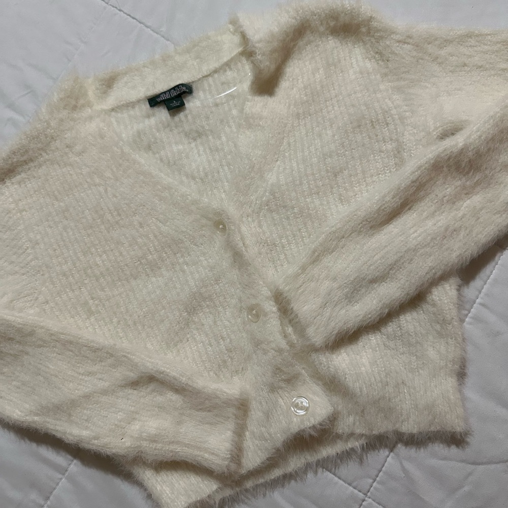 fuzzy cardigan (new)